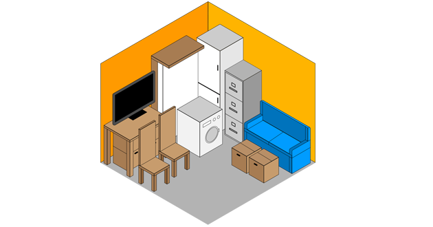 100 sq ft storage size guide