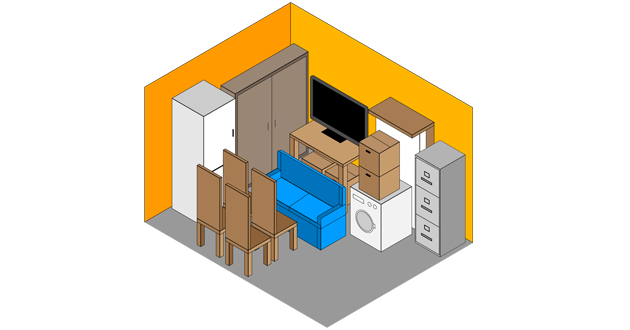 125 sq ft storage size guide