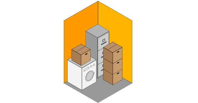 25 sq ft storage size guide